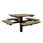 View Single Pedestal Picnic Table